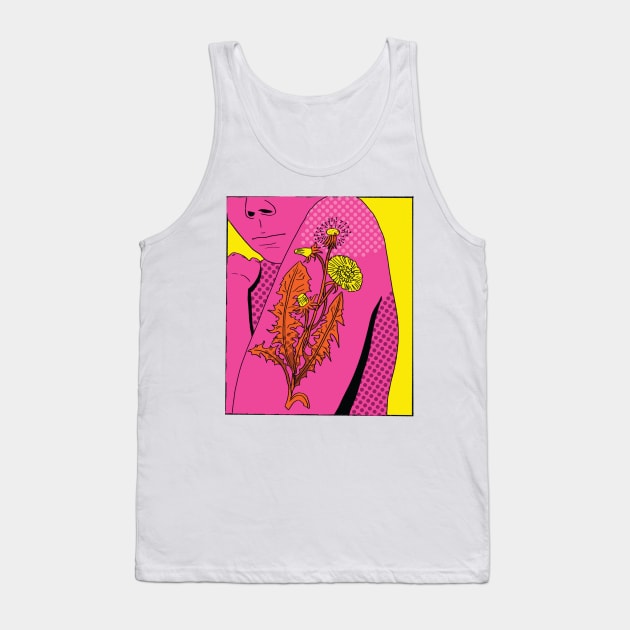 Dandelion On My Shoulder Tank Top by Slugmallows